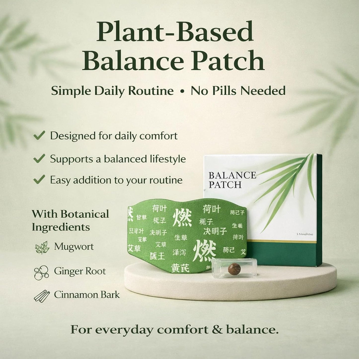 Gildedrust® Herbal Balance Patch — Japanese Kampo Formula-WH