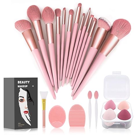 Makeup Brushes 22 Pcs Makeup Kit.Foundation Brush Eyeshadow Brush Make up Brushes Set (Green. 22 Piece Set Large)