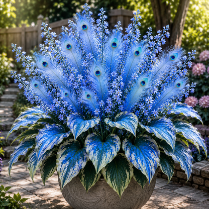 🏠🤗Peacock Flame Hosta Seeds💥 Stunning colors, illuminating any space -$AC