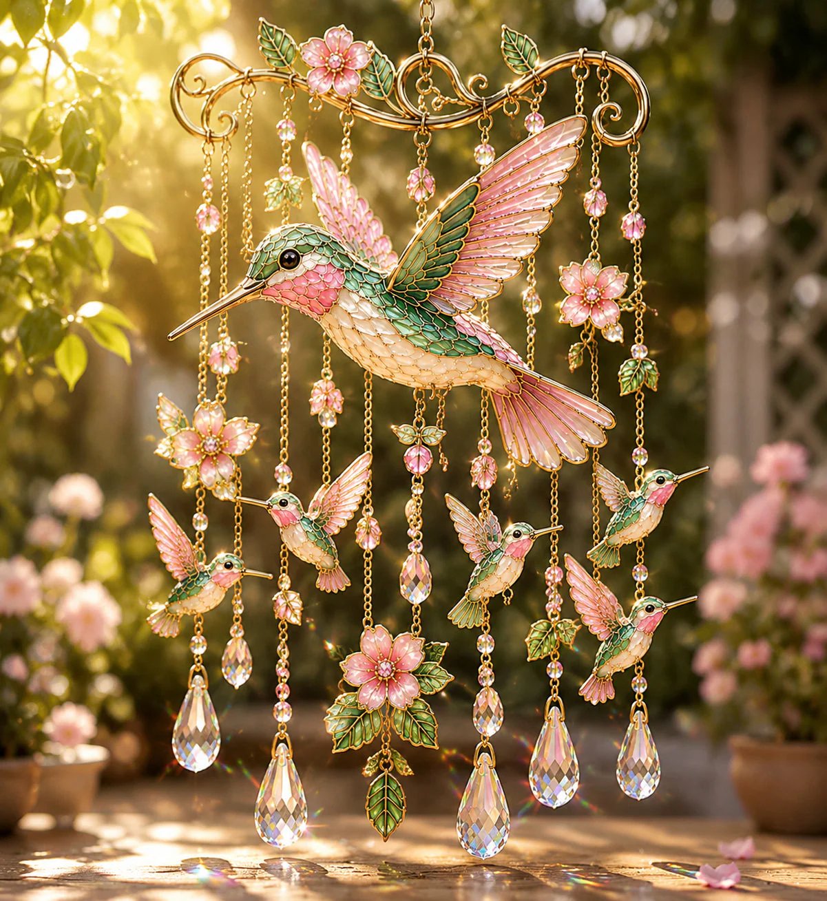 🔥Last Day 49% OFF - 🐦🎐Graceful Hummingbird Wind Chime -$AC
