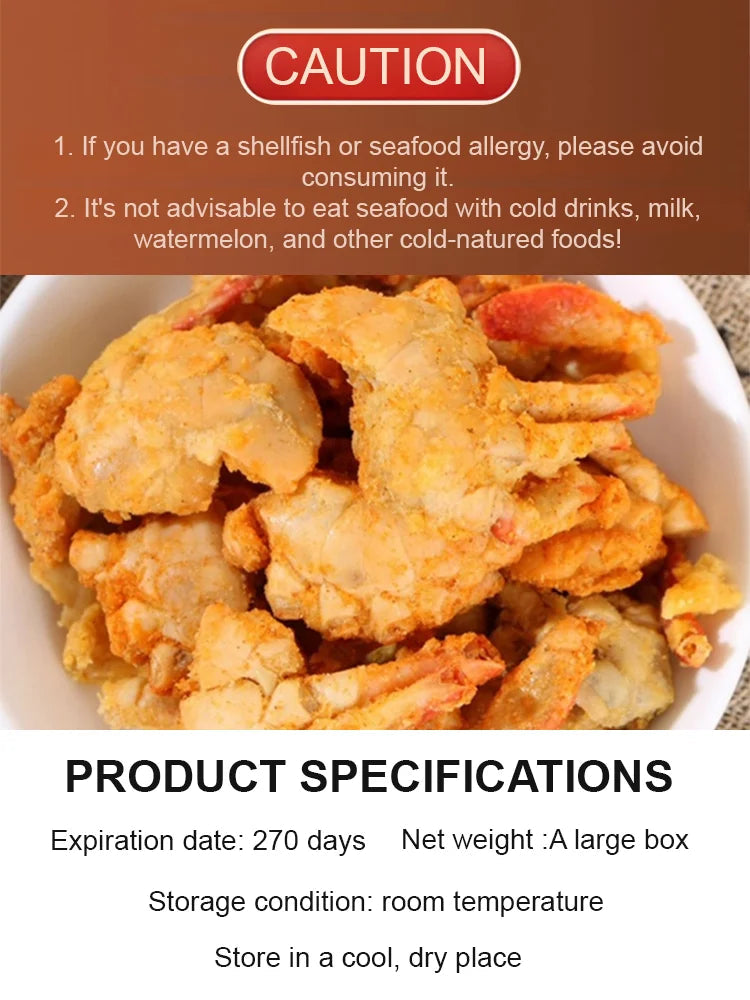 Alaskan Snow Crab Crisps – Ready-to-Eat High-Protein Seafood Snack-$LX