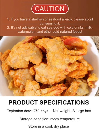 Alaskan Snow Crab Crisps – Ready-to-Eat High-Protein Seafood Snack-$LX