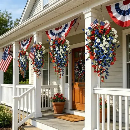 ✨Independence Day Hot Sale❤️🤍💙 🇺🇸 Red, White & Blue Flowers for America’s 250th – Perfect for Porch & Party 💐-CJ