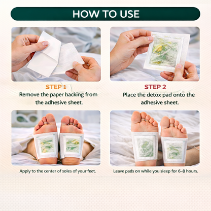 🌿 Premium Natural Detox Foot Patches ✨🦶-$LX
