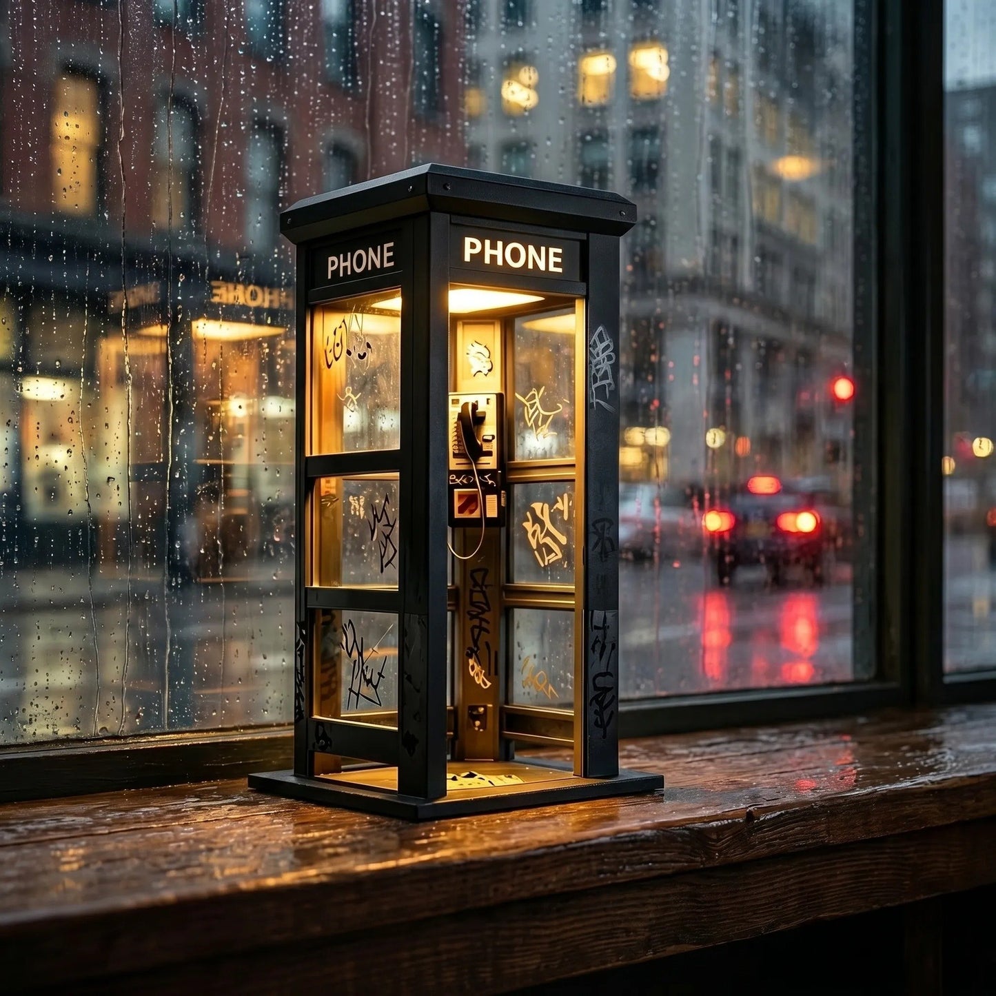 ✨Vintage Phone Booth Ambient Lamp- 🎁Light up Every Cozy Corner💛-$AC