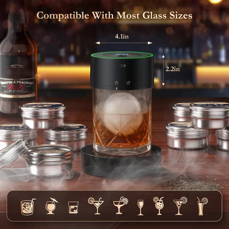 🥃 Father’s Day Electric Whiskey Smoker Kit | Rechargeable & No Butane Needed-$LA