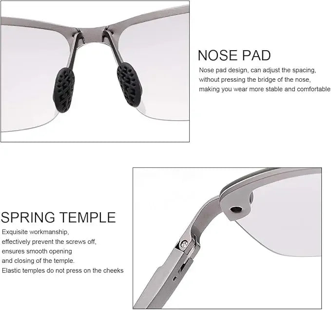 Gildedrust™ HD Polarized Photochromic Sunglasses UV400 Protection | Retro Oversized Square | Unisex 2026 Essential  -WH