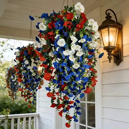 ✨Independence Day Hot Sale❤️🤍💙 🇺🇸 Red, White & Blue Flowers for America’s 250th – Perfect for Porch & Party 💐-CJ