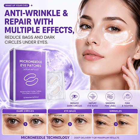 WAKE UP LOOKING YEARS YOUNGER Hyaluronic Acid Microneedle Eye Mask-$LA