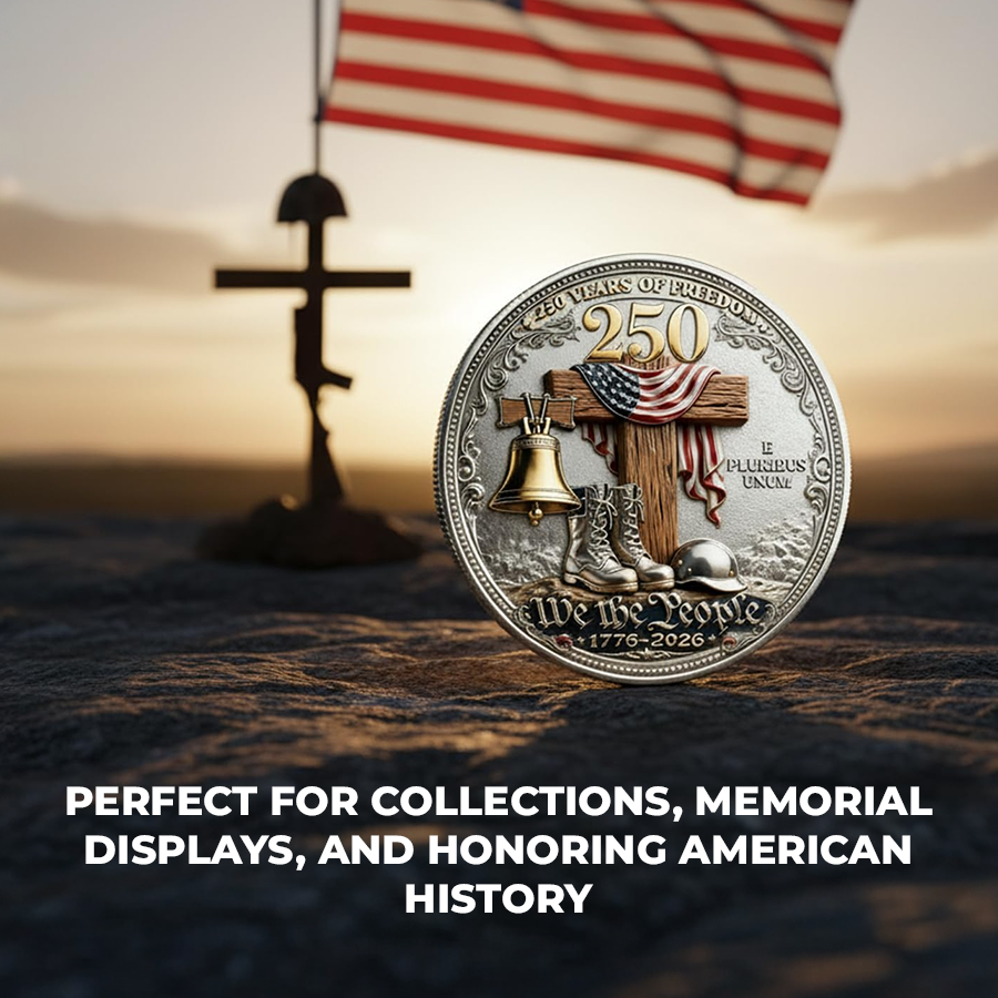 🔥Last Day 50% OFF🔥 250 Years of Freedom Veteran Tribute Coin-$LA