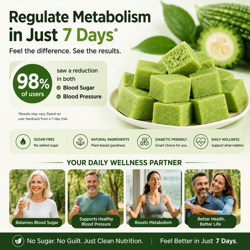 🥒✨ Whole Grain Bitter Gourd Immortal Leaf Cube | Natural Detox Snack, Balances Blood Glucose, Improves Gut Metabolism for Gentle Weight Management-$LA