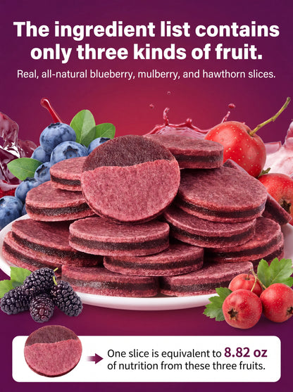 🌿Pure natural 🫐blueberry and 🍇mulberry stuffed 🍒hawthorn slices-$LA