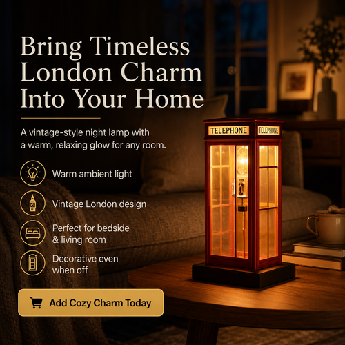 Telephone Booth Decorative Night Lamp-CJ