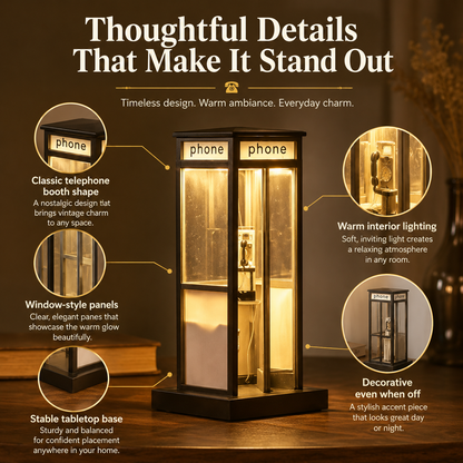 Telephone Booth Decorative Night Lamp-CJ