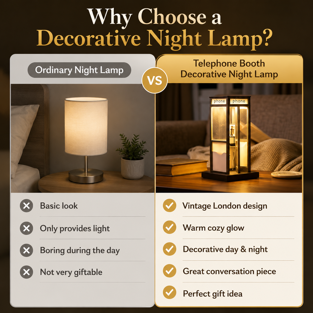 Telephone Booth Decorative Night Lamp-CJ