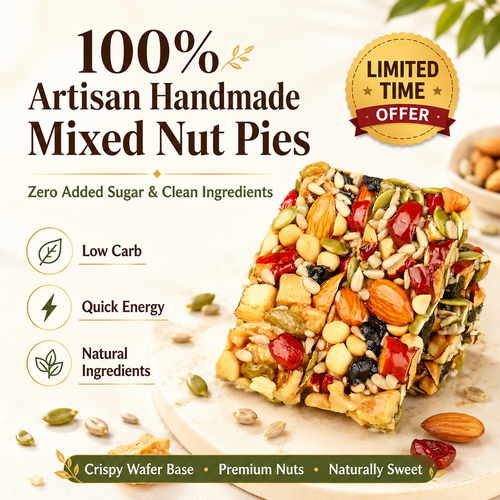 🥧 100% Artisan Handmade Mixed Nut Pies (Zero Added Sugar & Clean Ingredients) 🌰-CJ