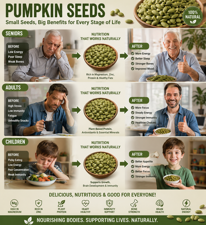 "Premium Roasted Pumpkin Seeds – Crunchy, Healthy, & Perfect for Snacking! 🎃 Limited Time Offer!"-$LX