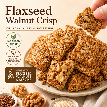 😋Flaxseed Walnut Crisps- 🍃Helps bring your blood sugar back to a stable state-CJ