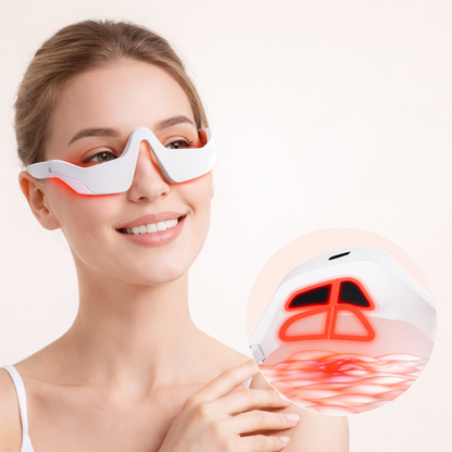 Gildedrust™ Red Light Eye Massager | Anti-Aging Eye Care Device for Dark Circles & Wrinkles -$AC