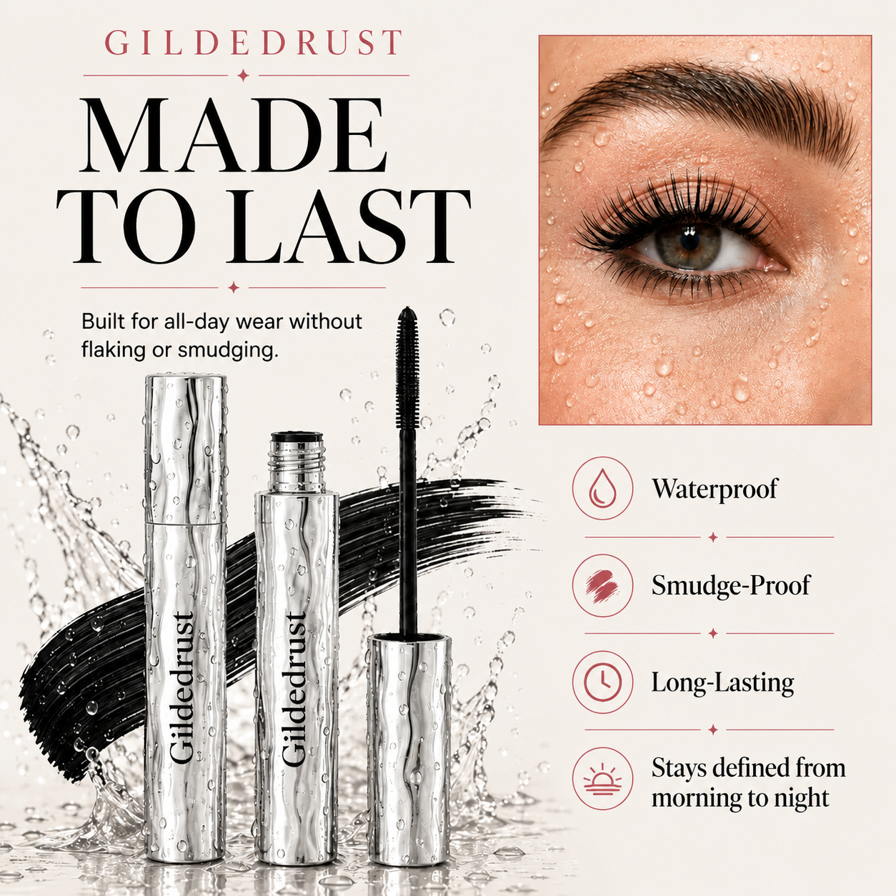LAST DAY - BUY 1 GET 1 FREE💜Waterproof Curling & Lengthening Mascara-WH