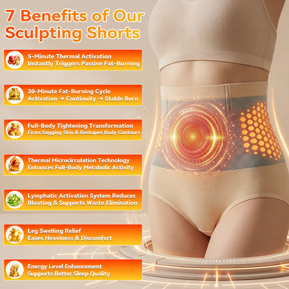 Moringa & Botanical 4-In-1 Thermo-Matrix Sculpting & Sweat-Enhancing Shorts-$LX