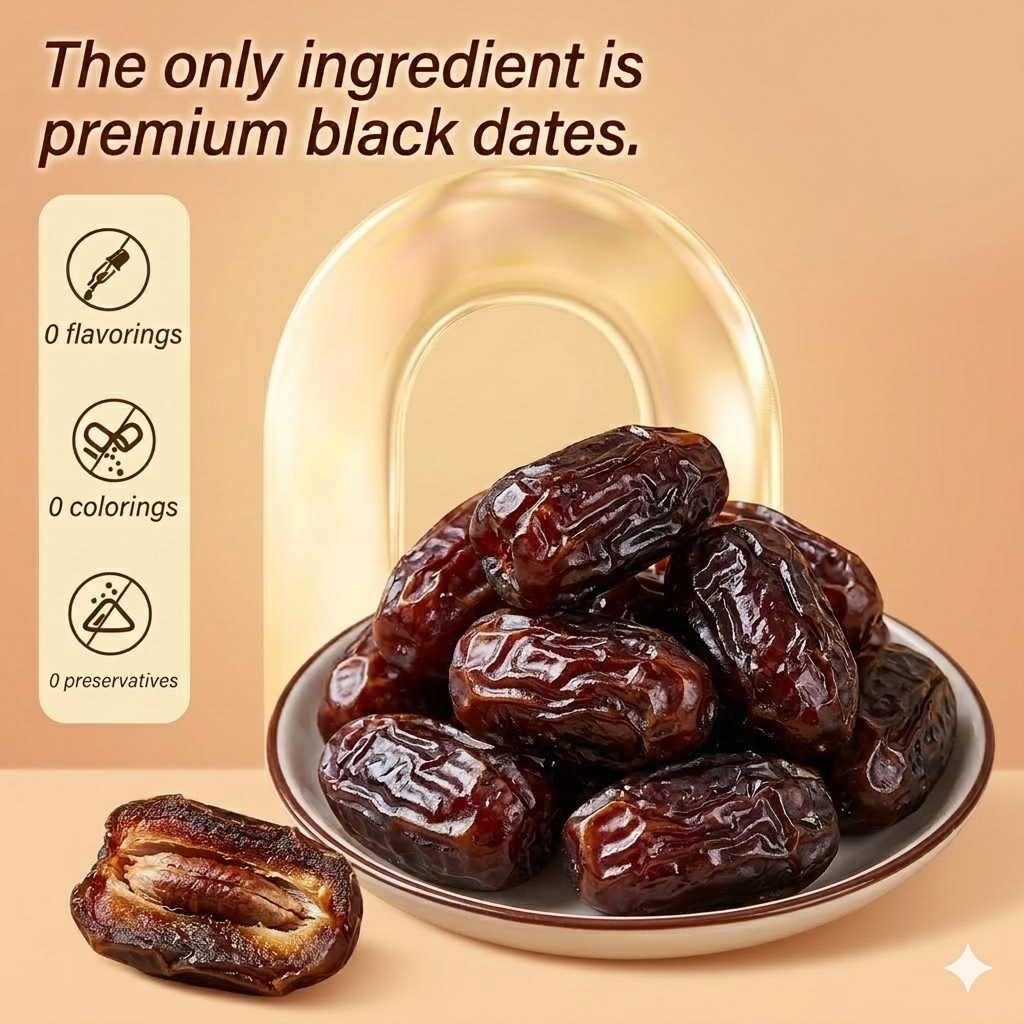 Premium Black Dates from the Desert – Rich in Natural Goodness -CJ