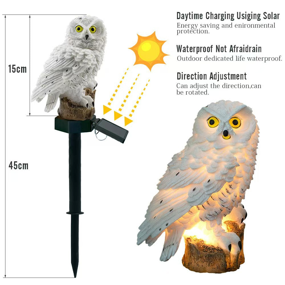🔥Big Sale – 50% OFF🔥 Waterproof Solar Owl Light – LED Pathway Light for Lawn, Garden & Outdoor Decor-$LX