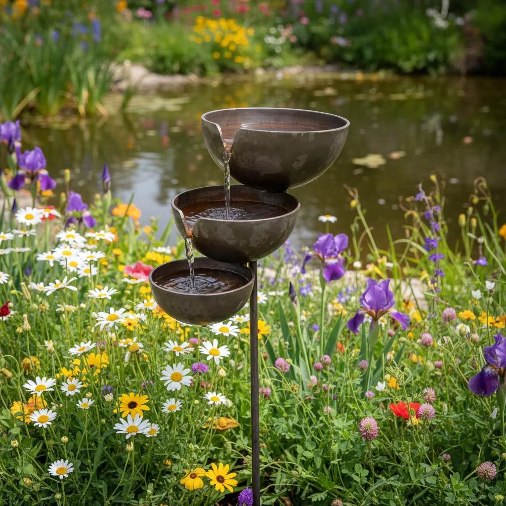 🔥Hot Sale🔥Bring Life Back To Your Garden – Rain Catcher Bird Bath 🌿🐦 -$AC
