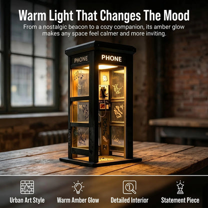✨Vintage Phone Booth Ambient Lamp- 🎁Light up Every Cozy Corner💛-$AC