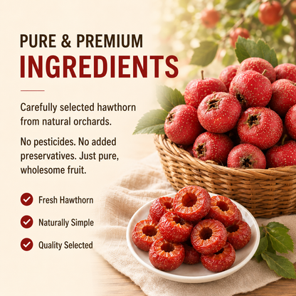 🍎Steamed Hollow Hawthorn🍃Natural Healthy Green Snack-WH