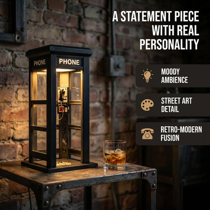✨Vintage Phone Booth Ambient Lamp- 🎁Light up Every Cozy Corner💛-$AC