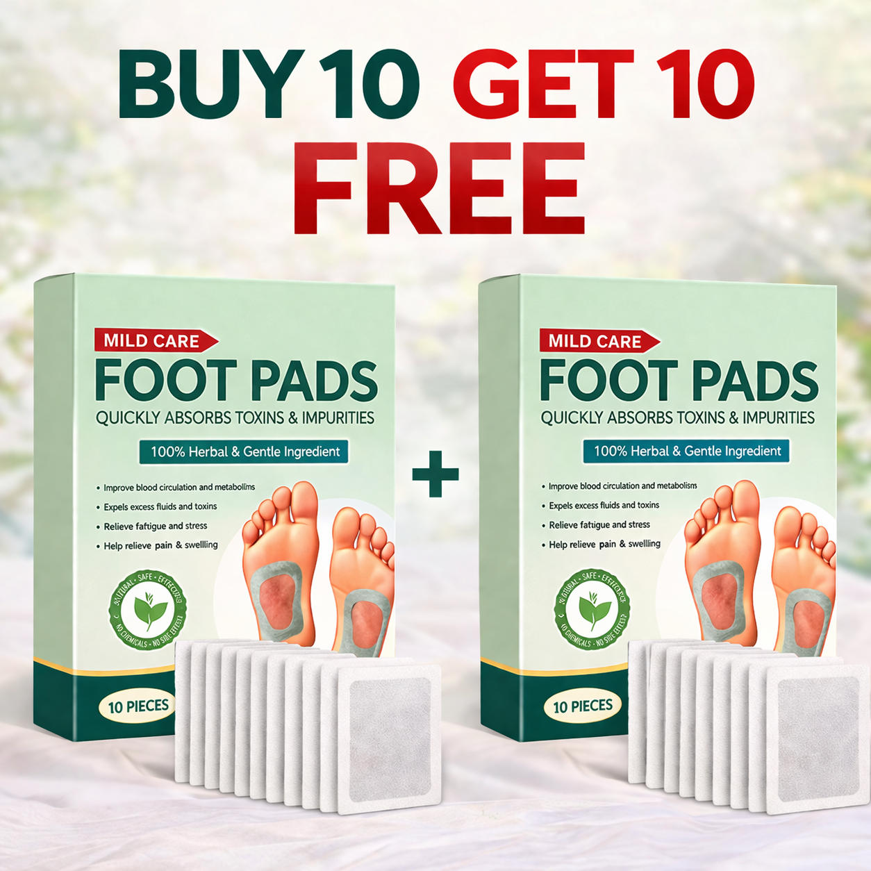 🌿 Premium Natural Detox Foot Patches ✨🦶-$LX