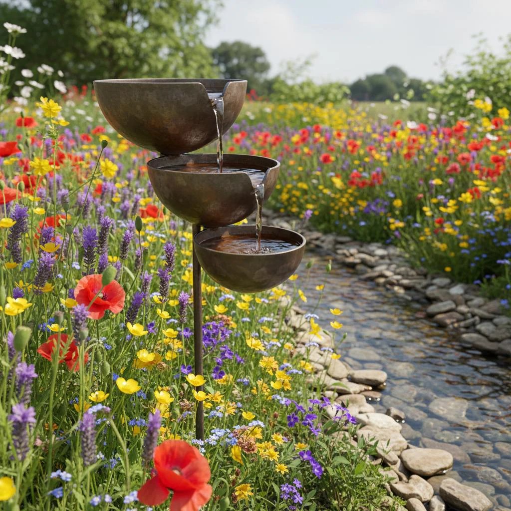 🔥Hot Sale🔥Bring Life Back To Your Garden – Rain Catcher Bird Bath 🌿🐦 -$AC