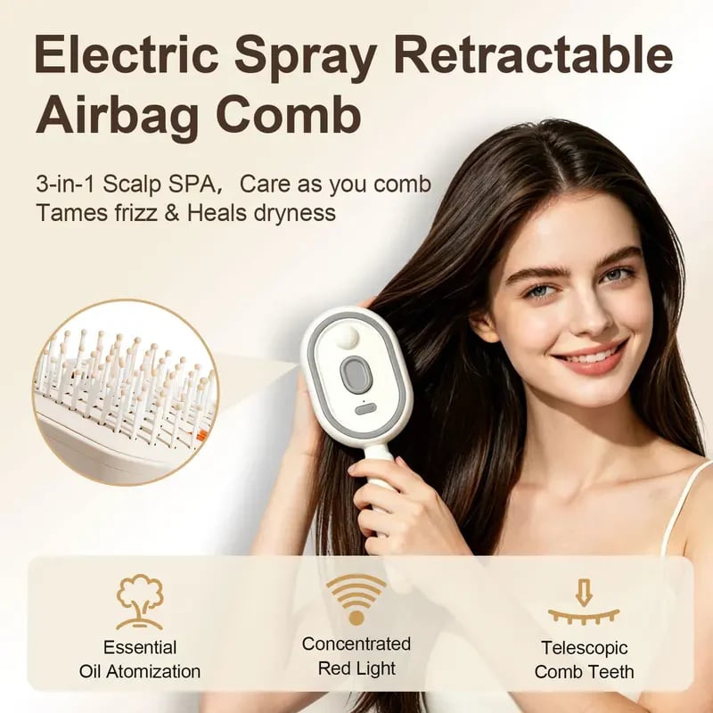 Electric Spray Air Cushion Massage Comb -$AC