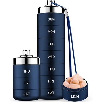 7-Day MetalTravel PillOrganizer-$LA
