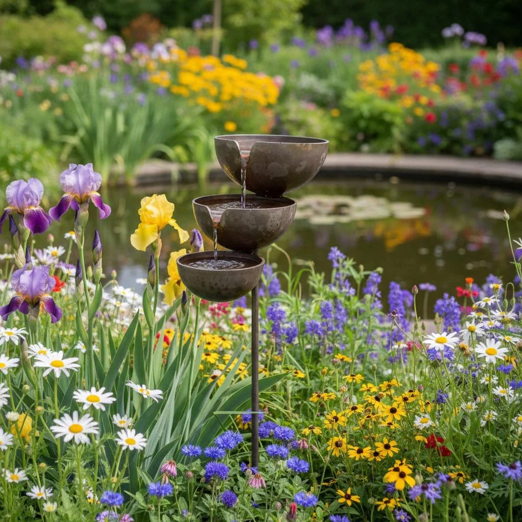 🔥Hot Sale🔥Bring Life Back To Your Garden – Rain Catcher Bird Bath 🌿🐦 -$AC