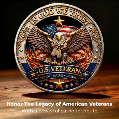 🔥Last Day 50% OFF🔥 250 Years of Freedom Veteran Tribute Coin-$LA
