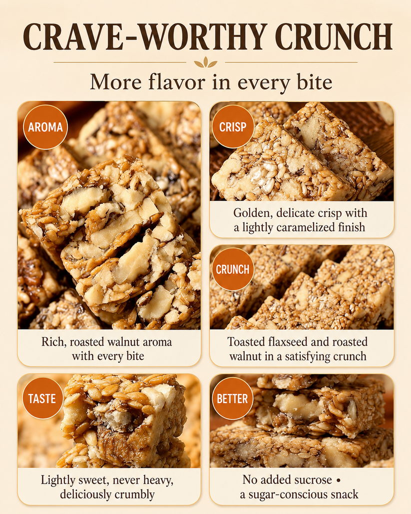 😋Flaxseed Walnut Crisps- 🍃Helps bring your blood sugar back to a stable state.-$LA