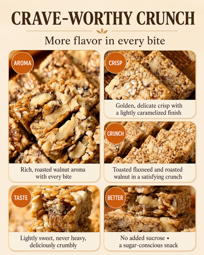 😋Flaxseed Walnut Crisps- 🍃Helps bring your blood sugar back to a stable state.-$LA