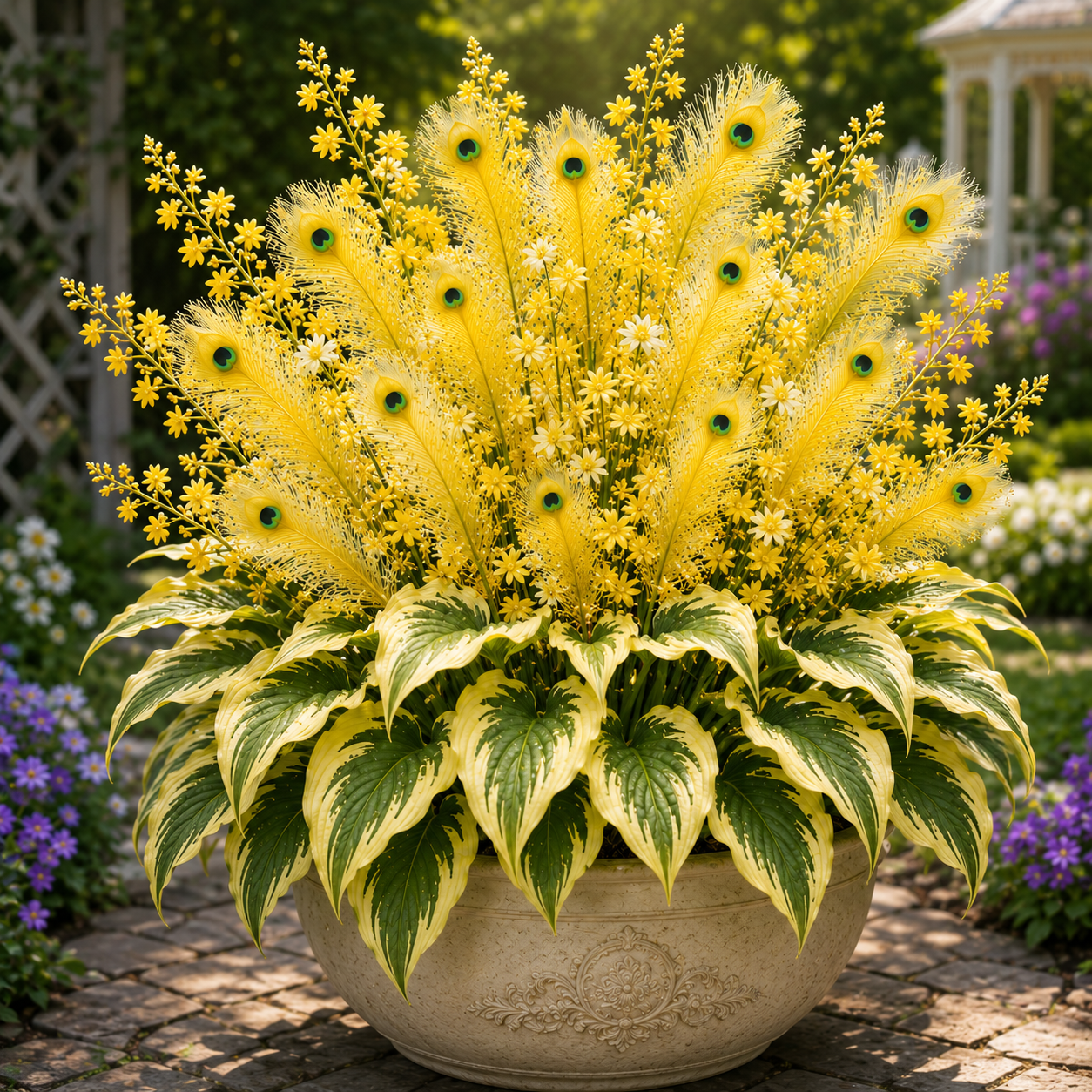 🏠🤗Peacock Flame Hosta Seeds💥 Stunning colors, illuminating any space -$AC
