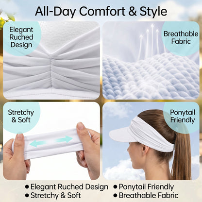 UPF 50+ SunVisor PonytailHat-$LA