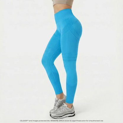 High Waisted And Hip Lifting Yoga Elastic Quick Drying Tight Pants-$LA