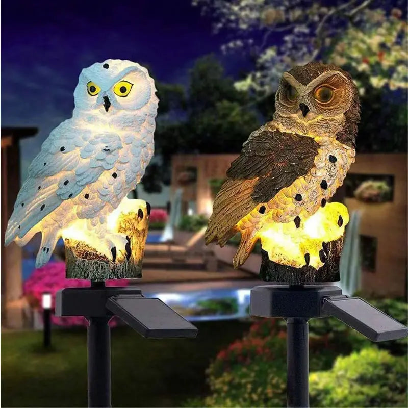 🔥Big Sale – 50% OFF🔥 Waterproof Solar Owl Light – LED Pathway Light for Lawn, Garden & Outdoor Decor-$LX
