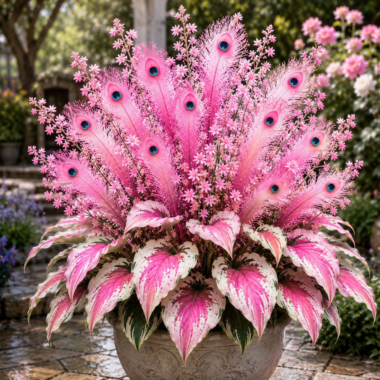 🏠🤗Peacock Flame Hosta Seeds💥 Stunning colors, illuminating any space -$AC