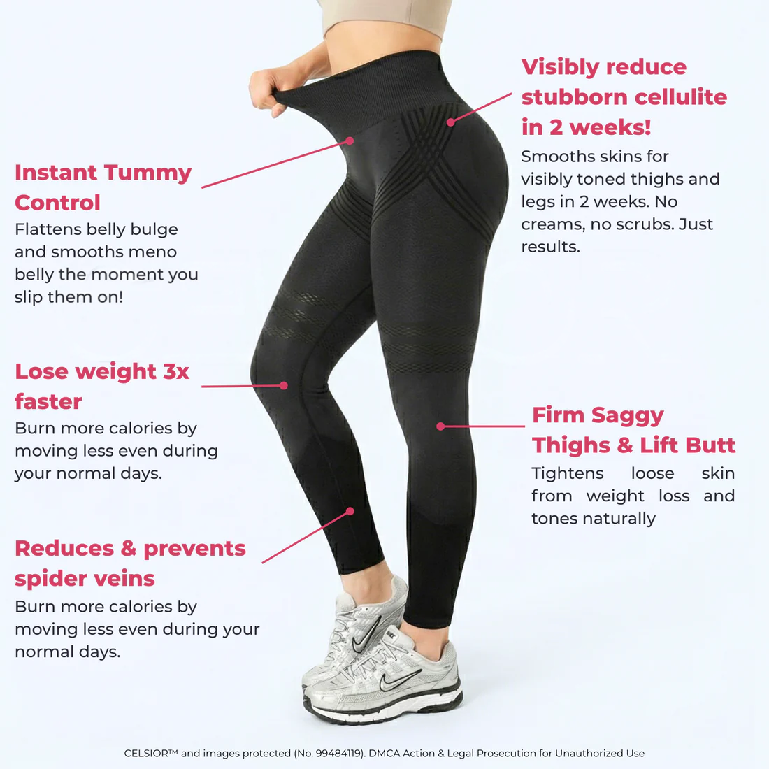 High Waisted And Hip Lifting Yoga Elastic Quick Drying Tight Pants-$LA