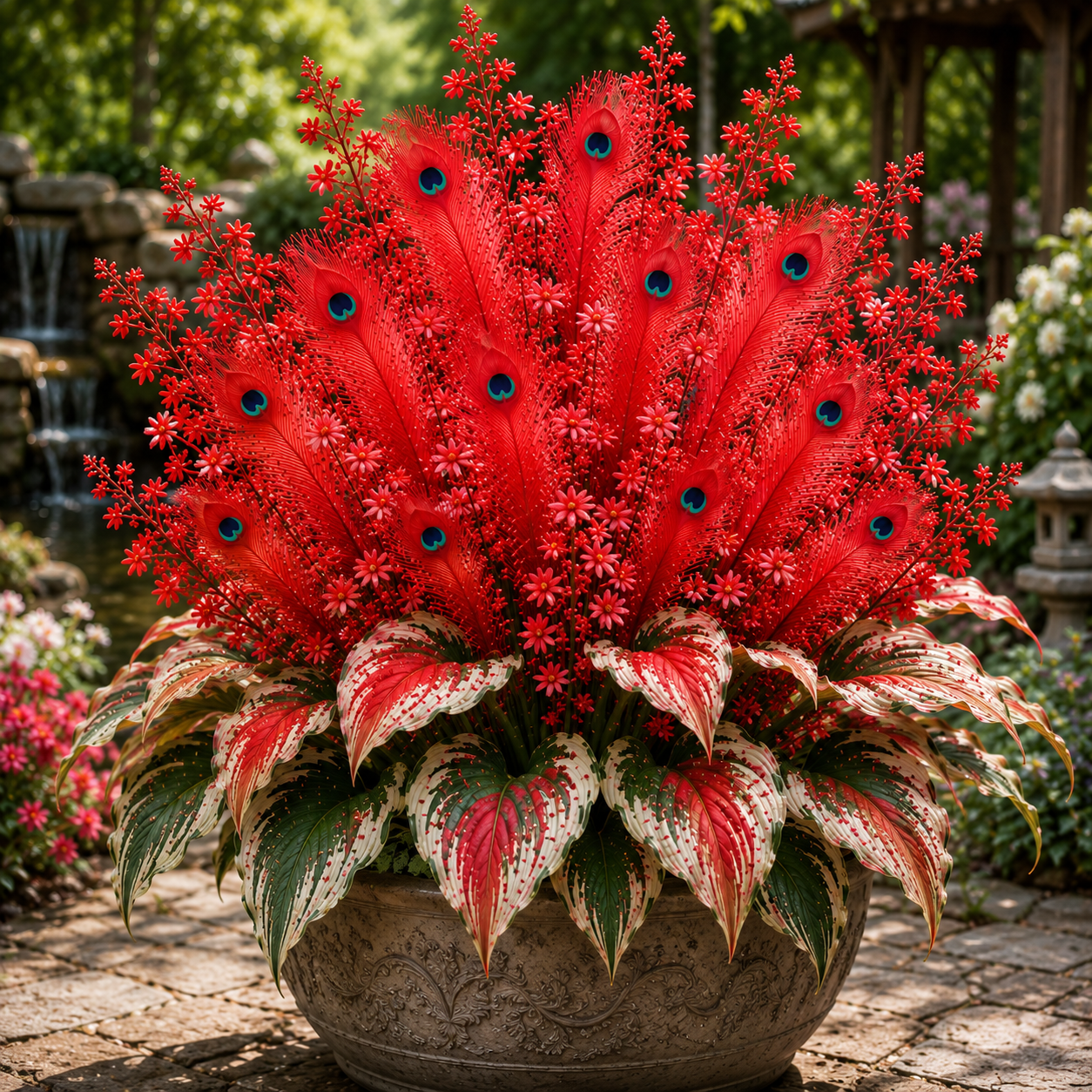 🏠🤗Peacock Flame Hosta Seeds💥 Stunning colors, illuminating any space -$AC