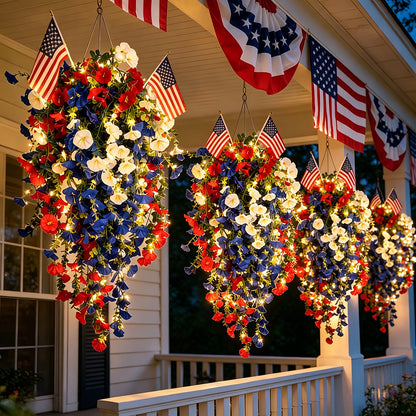 ✨Independence Day Hot Sale❤️🤍💙 🇺🇸 Red, White & Blue Flowers for America’s 250th – Perfect for Porch & Party 💐-CJ