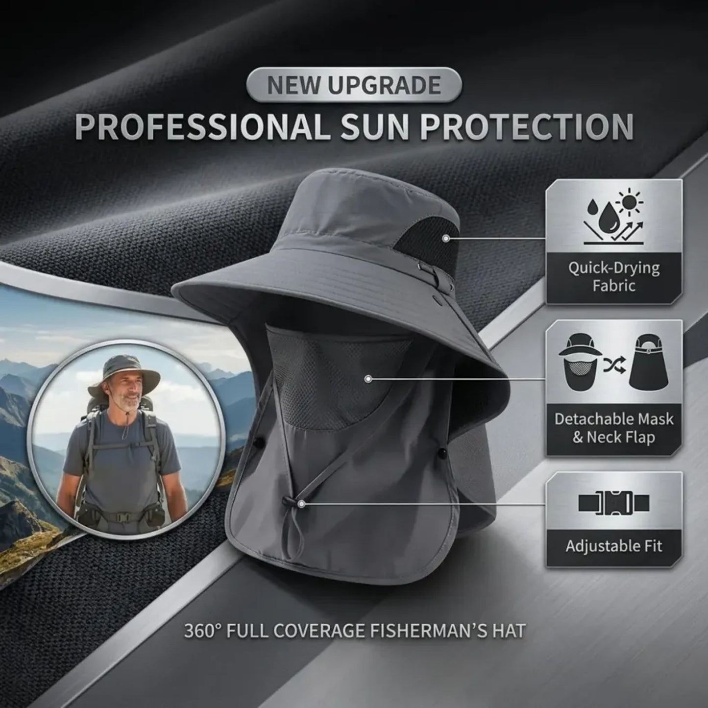 🔥 HOT DEAL Save Up To 50% Sun Protection Hat That Stops Sunburn Before It Starts🔥-$AC