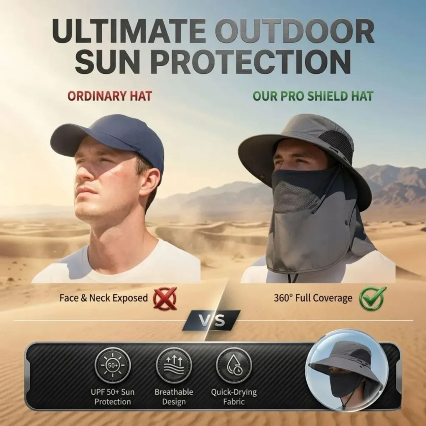 🔥 HOT DEAL Save Up To 50% Sun Protection Hat That Stops Sunburn Before It Starts🔥-$AC