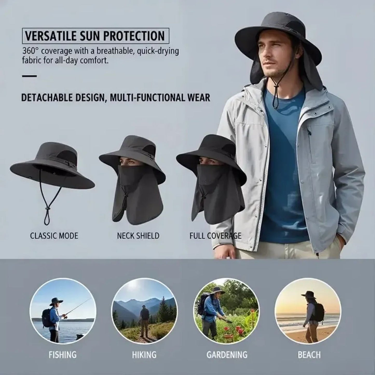 🔥 HOT DEAL Save Up To 50% Sun Protection Hat That Stops Sunburn Before It Starts🔥-$AC